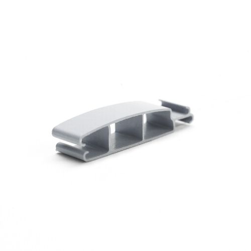 Poolabdeckung, PVC Lamellen grau